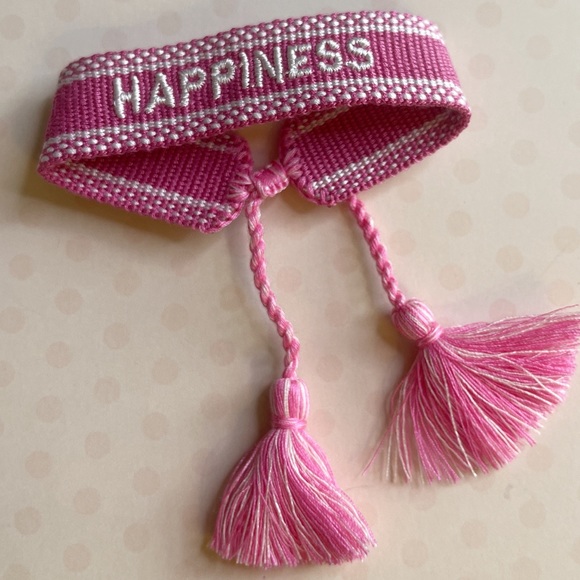 Happiness Bohemia Embroidery letter tassel Bracelet handmade Adjustable … - Picture 5 of 8